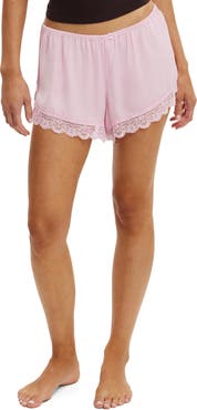 COTTON ON BODY Women's Washed Satin Lace Short