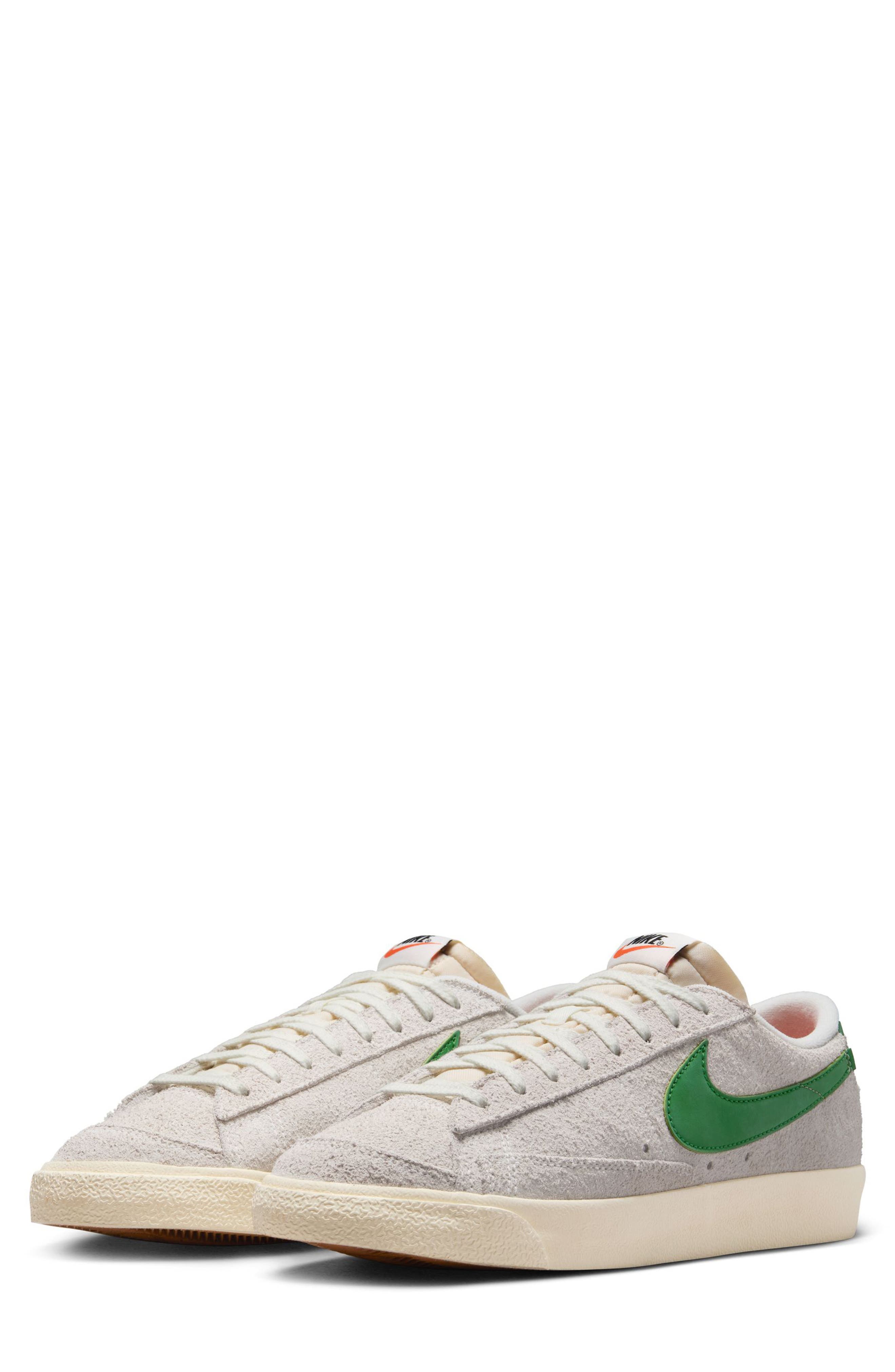 Blazer Low '77 Premium Sneaker, Main, color, WHITE/ GREEN/ COCONUT MILK