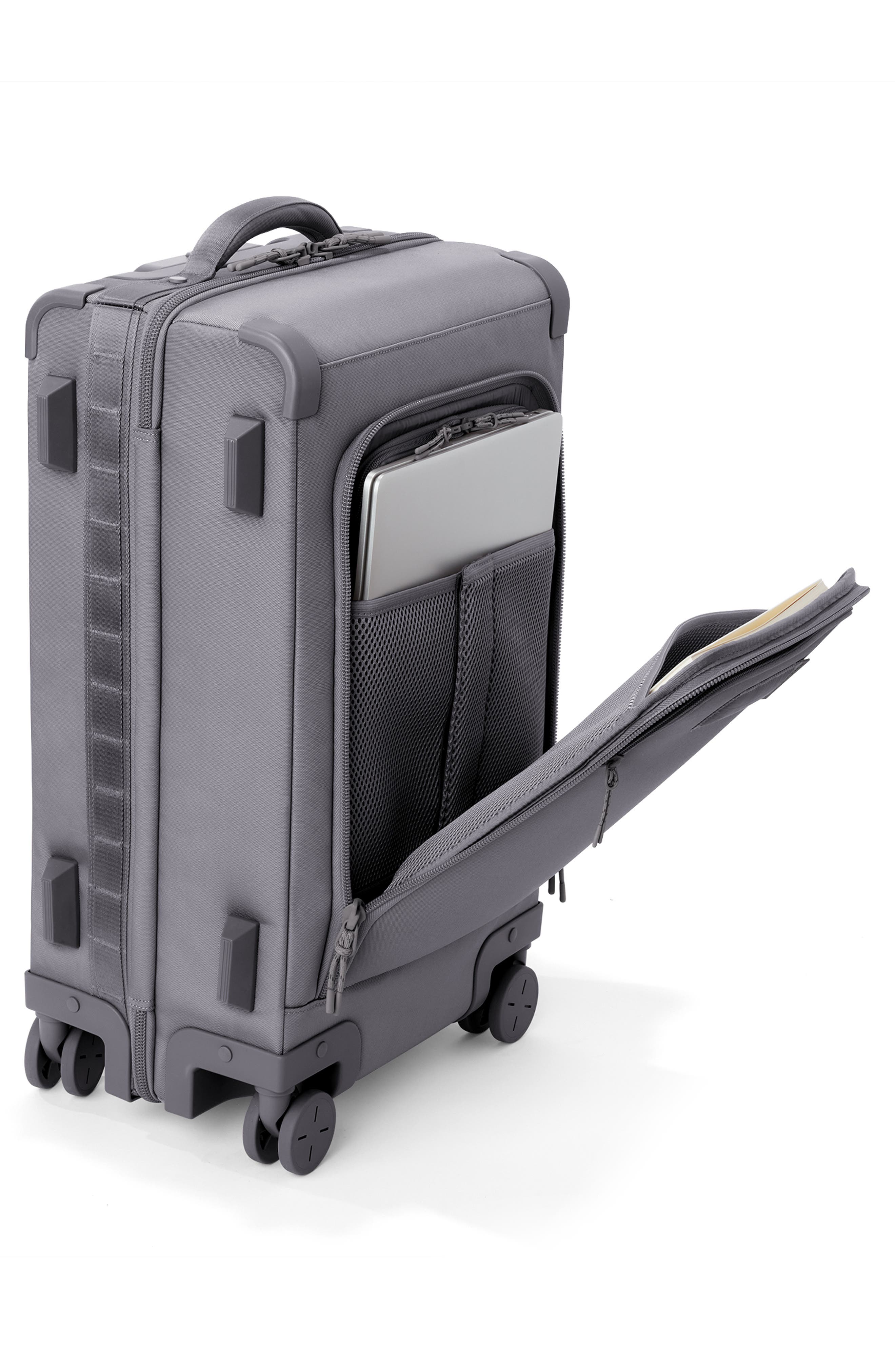 Dagne Dover Seattle Carry-On Rolling Luggage, Alternate, color, Ash Grey