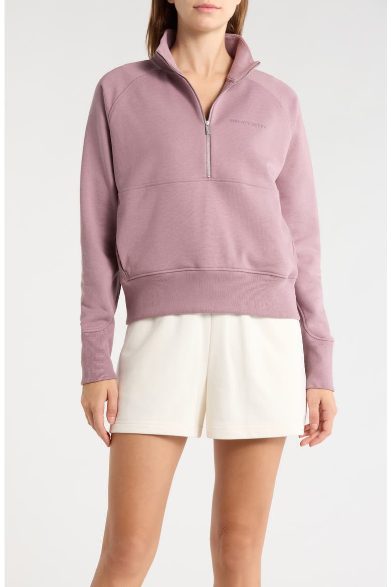 Revive Half Zip Sweatshirt, Main, color, DUSKBERRY PURPLE