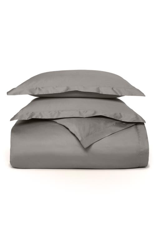 Boll & Branch Signature Hemmed Duvet Set in Stone 