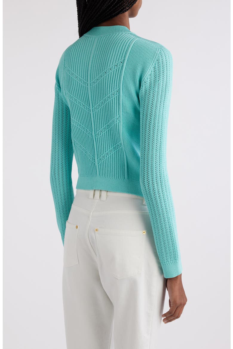 Mixed Stitch Cardigan, Alternate, color, 7CN MINT