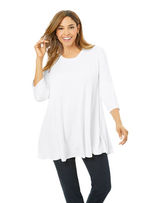 Stretch Knit Swing Tunic (Plus Available)