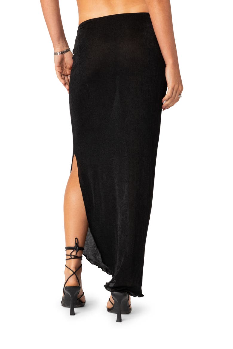 Milan Slit Maxi Skirt, Alternate, color, BLACK
