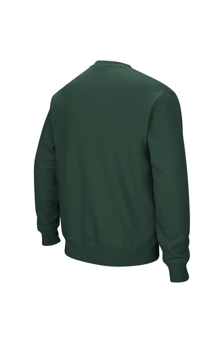 COLOSSEUM Men's Colosseum Green NDSU Bison Arch & Logo Crew Neck Sweatshirt, Alternate, color, Green