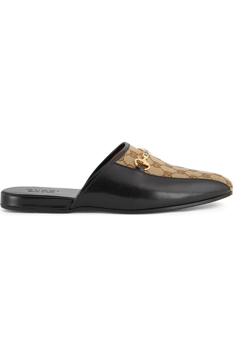 Gucci Lucius Horsebit GG Supreme Slipper, Alternate, color,
