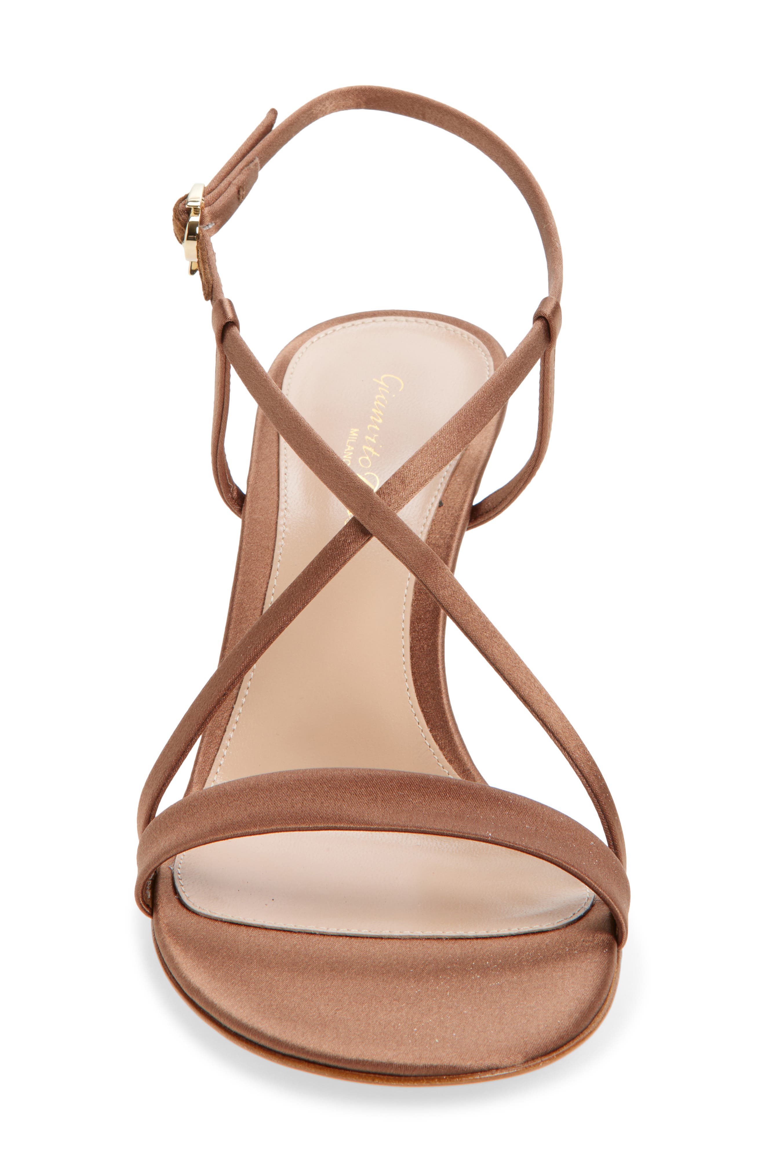 Gianvito Rossi Satin Slingback Sandal, Alternate, color, Texas