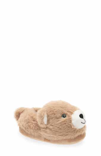 Kids' Cuddles Bear Light-Up Faux Fur Slipper