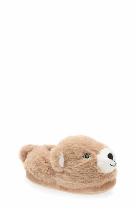 Kids' Cuddles Bear Light-Up Faux Fur Slipper