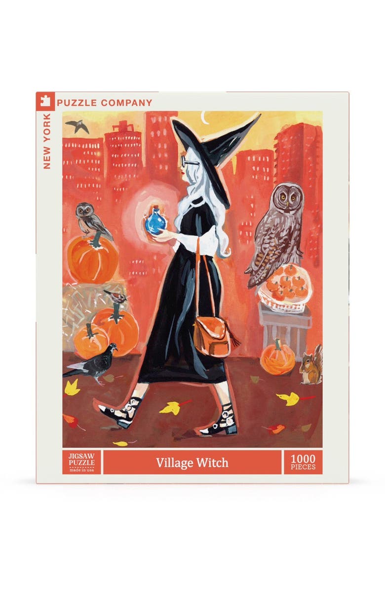 NEW YORK PUZZLE COMPANY Village Witch 1000 Piece Puzzle, Main, color, NO COLOR