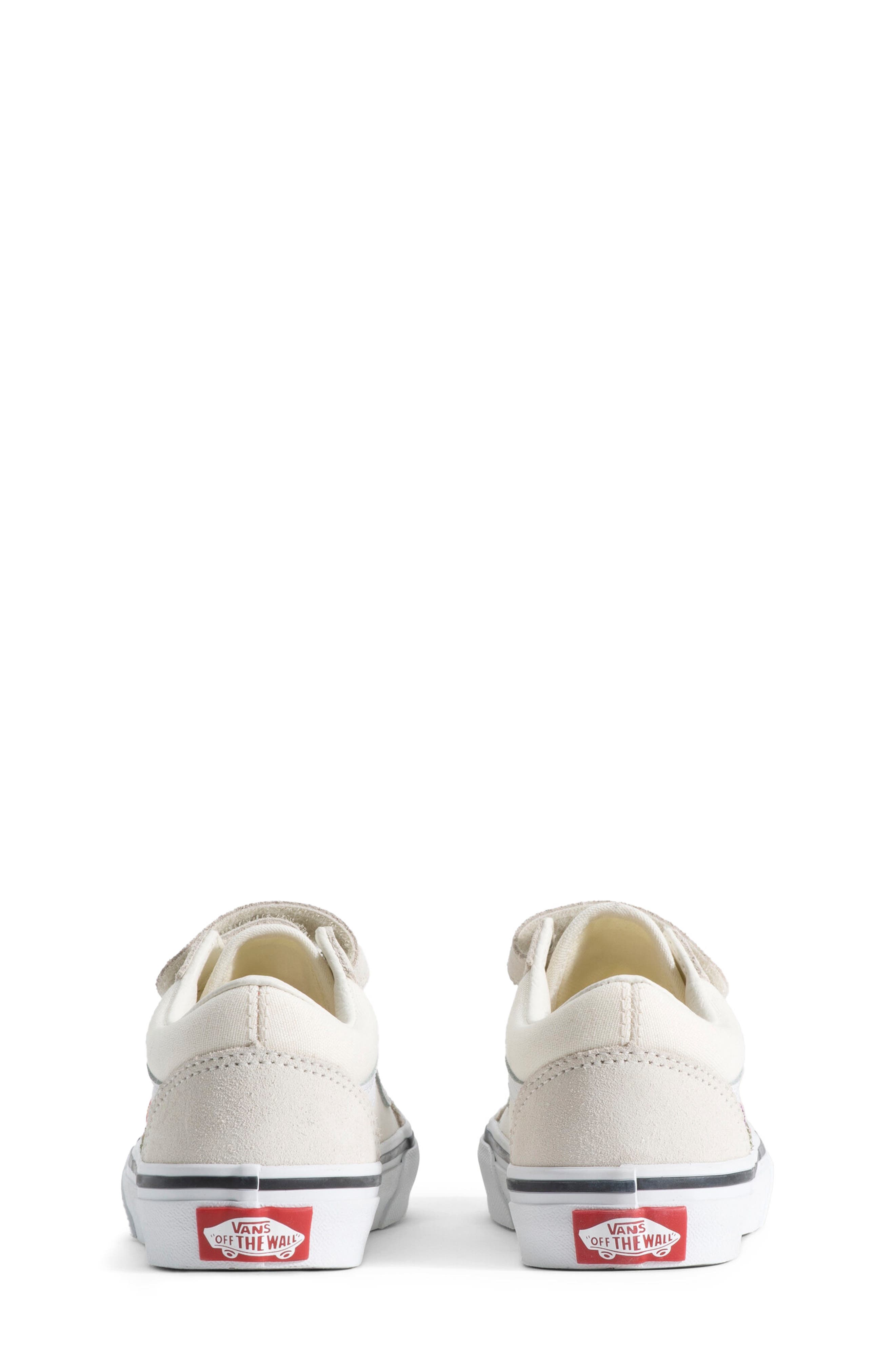 Kids' Old Skool V Sneaker, Alternate, color, FLORAL EMBROIDERY MARSHMALLOW