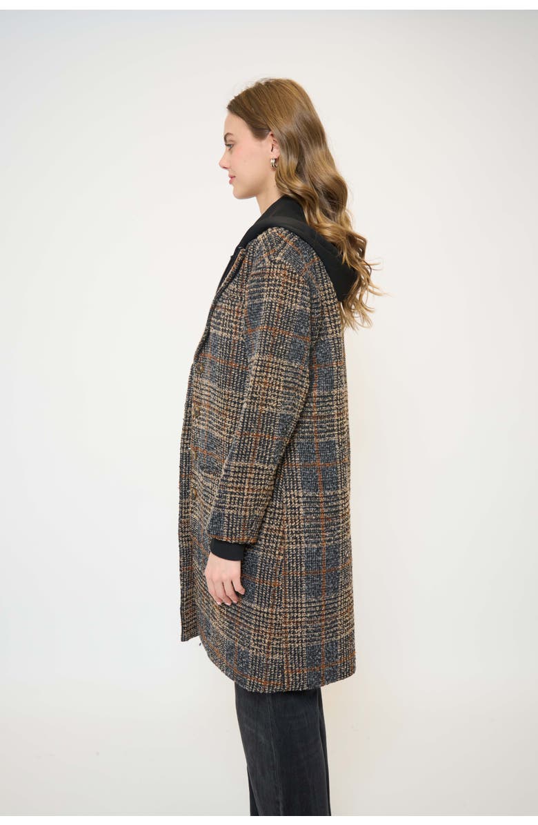 Central Park West Daphne Dickey Coat, Alternate, color, Plaid