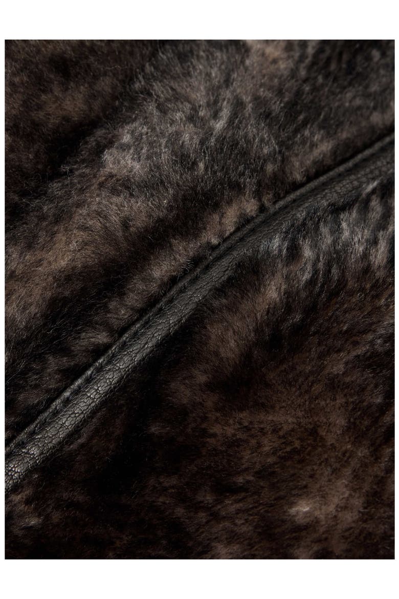 Gove Genuine Shearling Coat, Alternate, color, BLACK/ WHITE