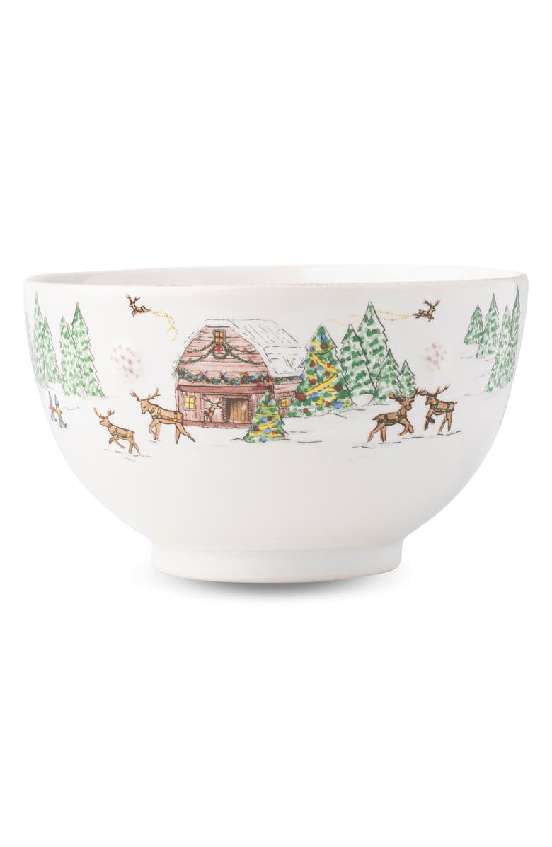 Juliska Berry & Thread North Pole Cereal/Ice Cream Bowl, Main, color, White Multi