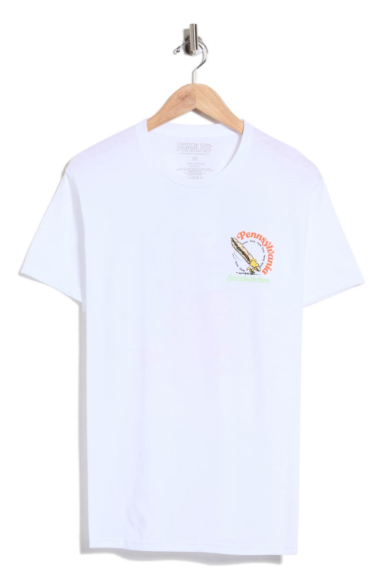 Peanuts PA Sandwiches Graphic T-Shirt, Main, color, WHITE