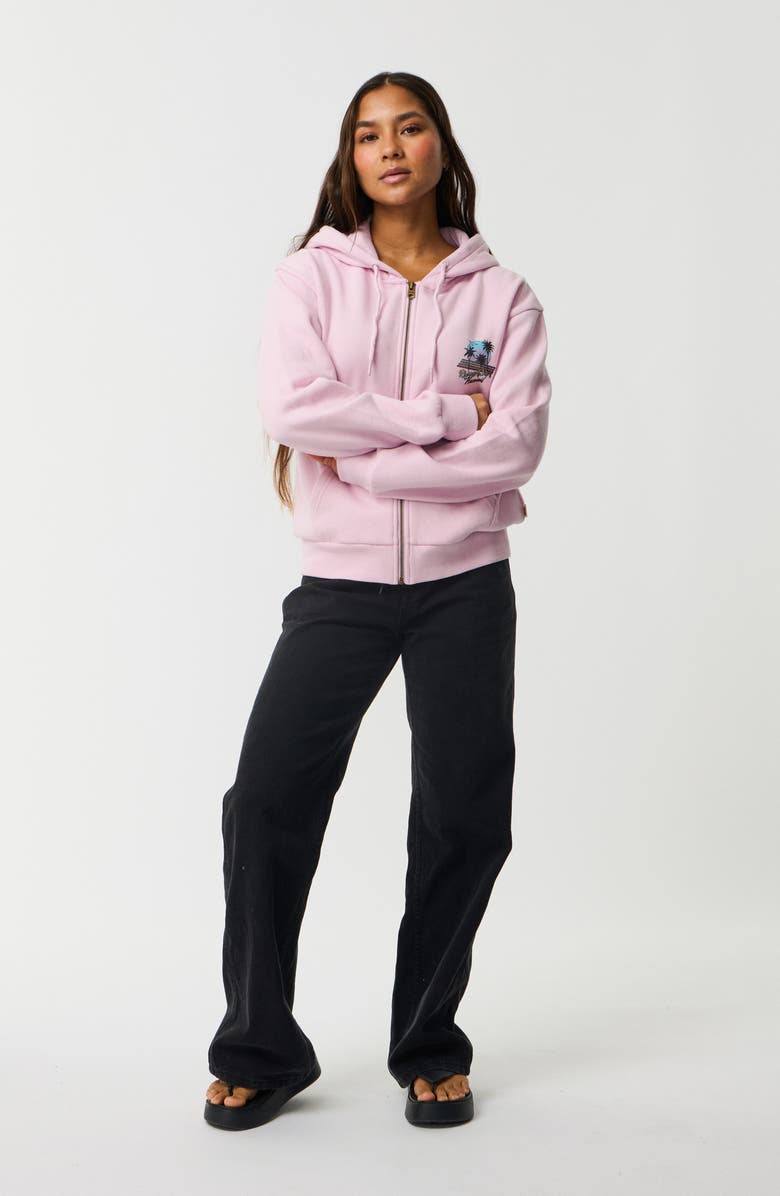 Rip Curl Surf Culture Graphic Zip Hoodie, Alternate, color, Lilac Hawaii