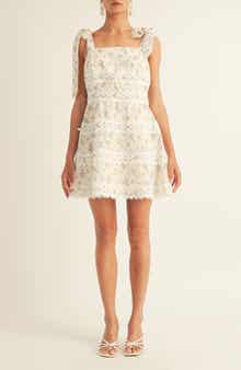 Arose Studio Giada Sleeveless Floral Minidress