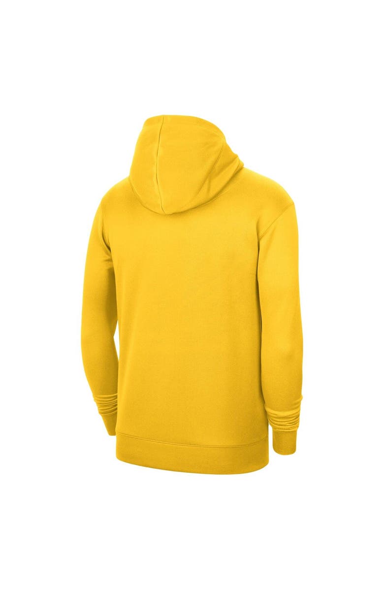 Nike Unisex Nike Gold Indiana Pacers 2023/24 Performance Spotlight On-Court Practice Pullover Hoodie, Alternate, color, 