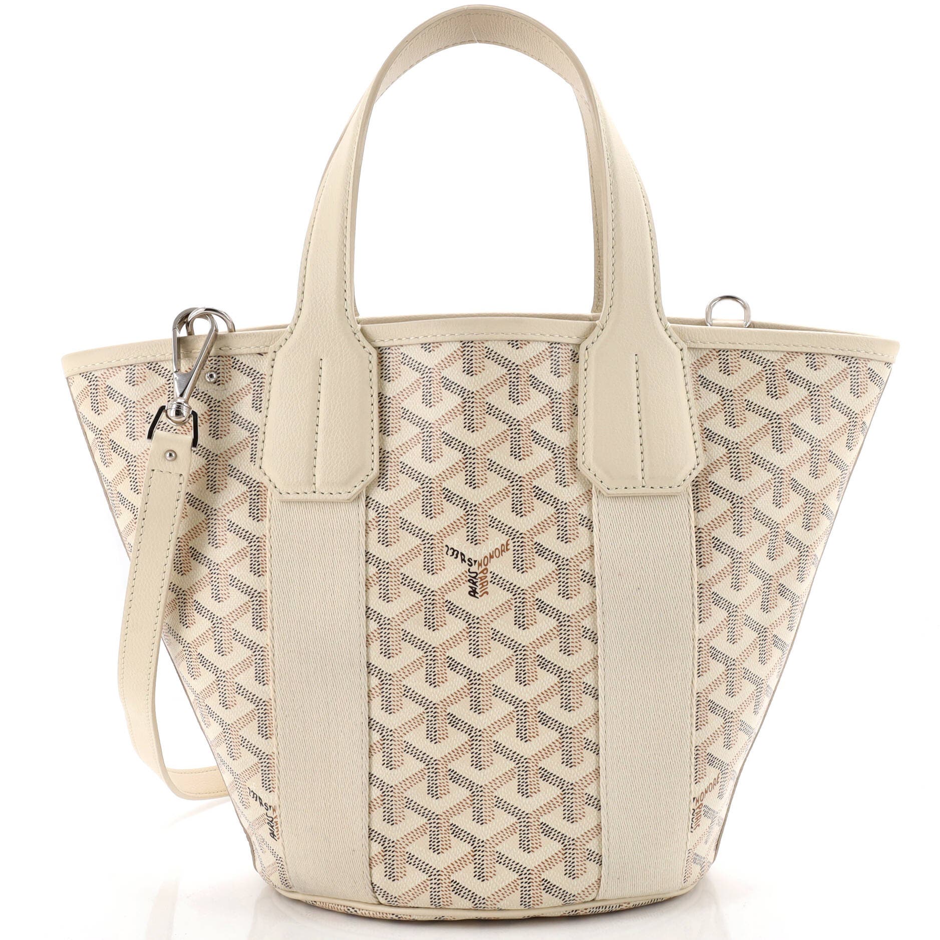 Pre-Owned Goyard Belharra Tote Coated Canvas PM, Main, color, Neutral