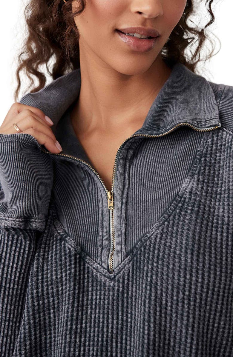 Free People Ashton Half Zip Thermal Top, Alternate, color,