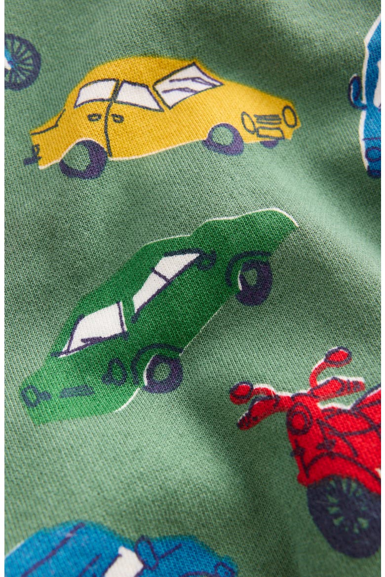 Kids' Traffic Print Cotton Sweatshirt, Alternate, color, WILLOW GREEN TRAFFIC JAM