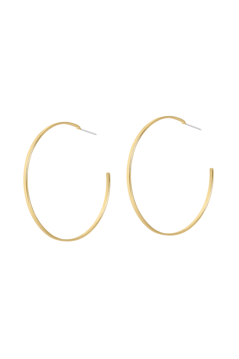 Lawless Large Lightweight Hoops, Main, color, Gold