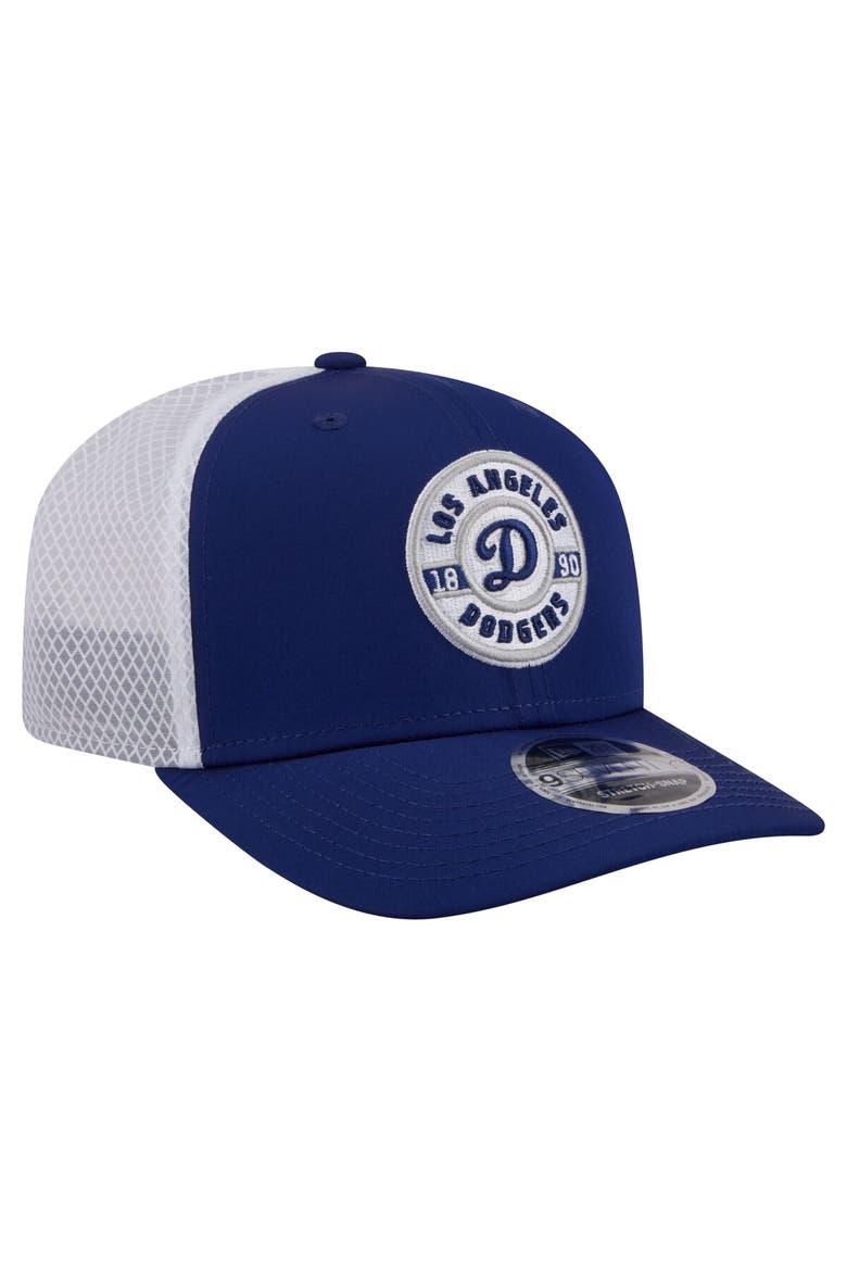Men's New Era  Royal Los Angeles Dodgers Active 9SEVENTY Adjustable Trucker Hat, Alternate, color, Royal