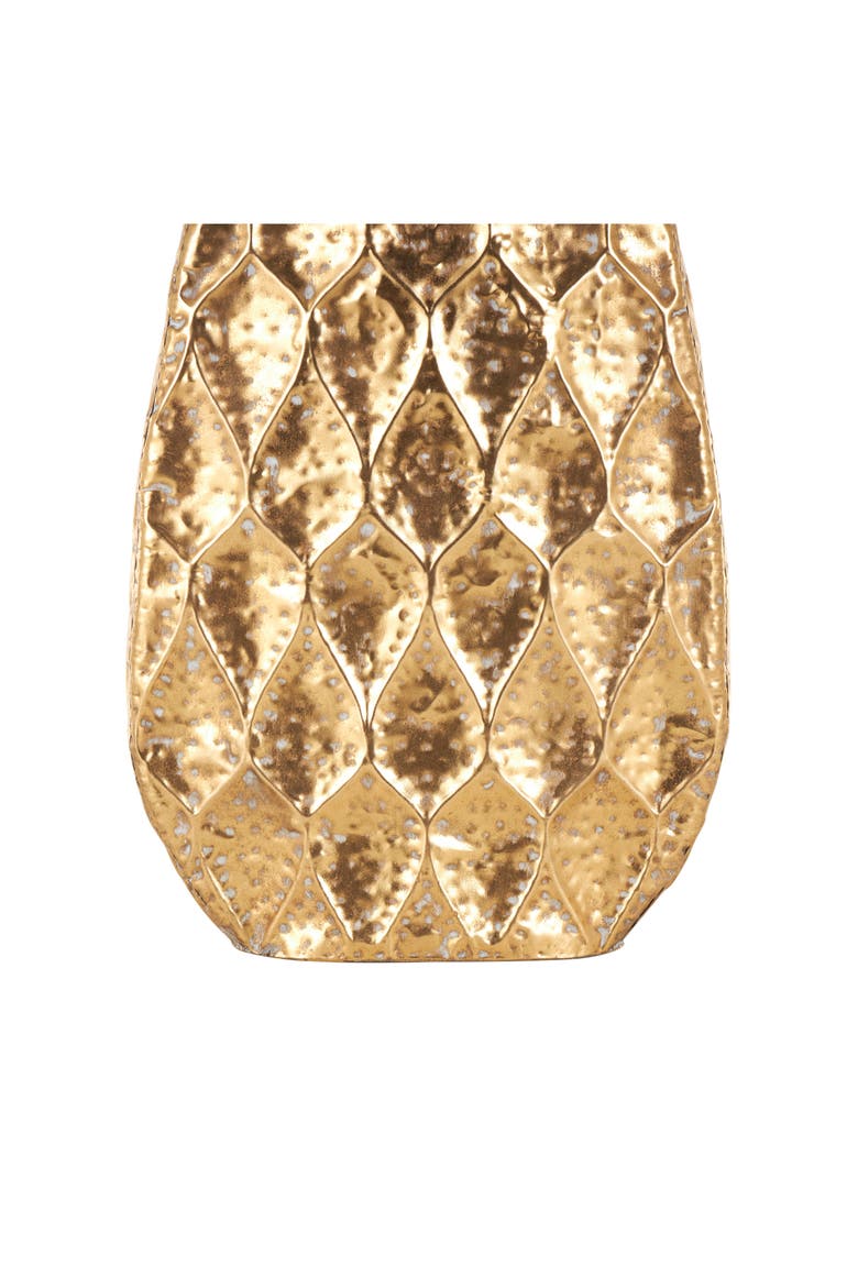 Metal Vase, Alternate, color, GOLD