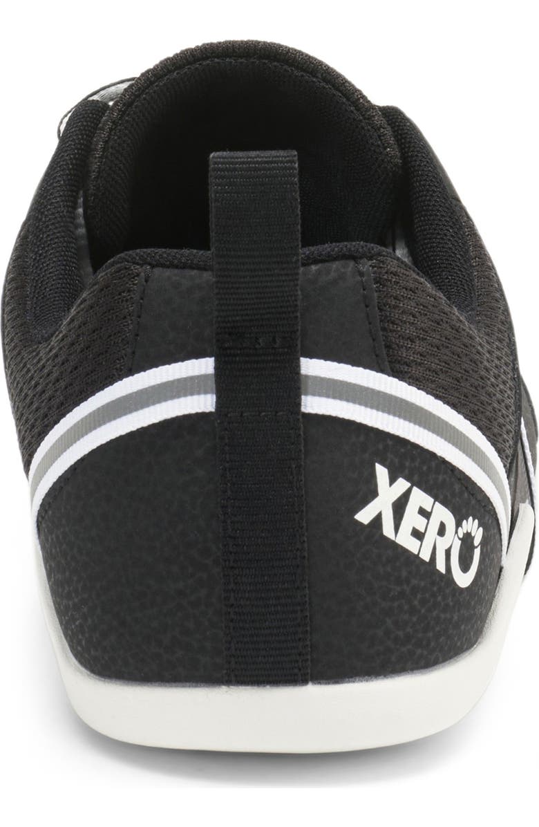 XERO SHOES Prio Barefoot Sneaker, Alternate, color, Black / White