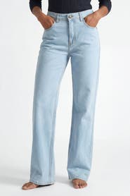 Solomon & Sage Women's Relaxed Straight Leg Jeans