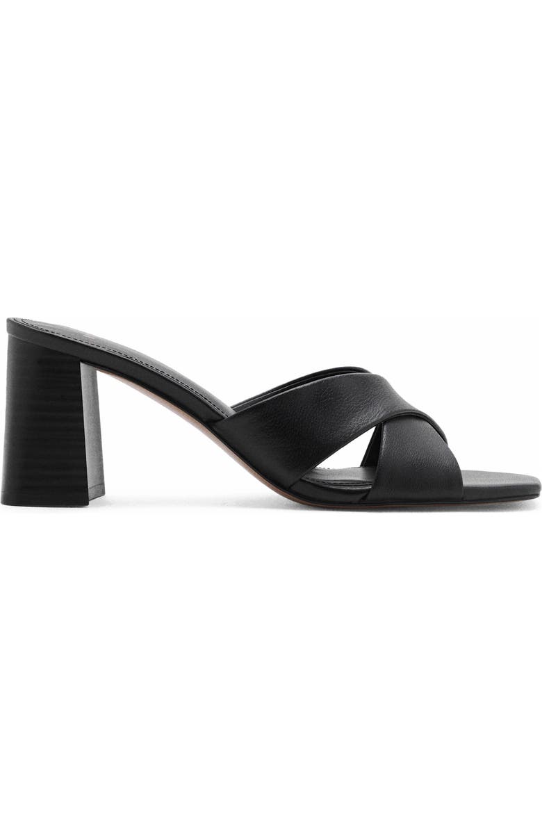 MANGO Block Heel Sandal, Alternate, color, Black