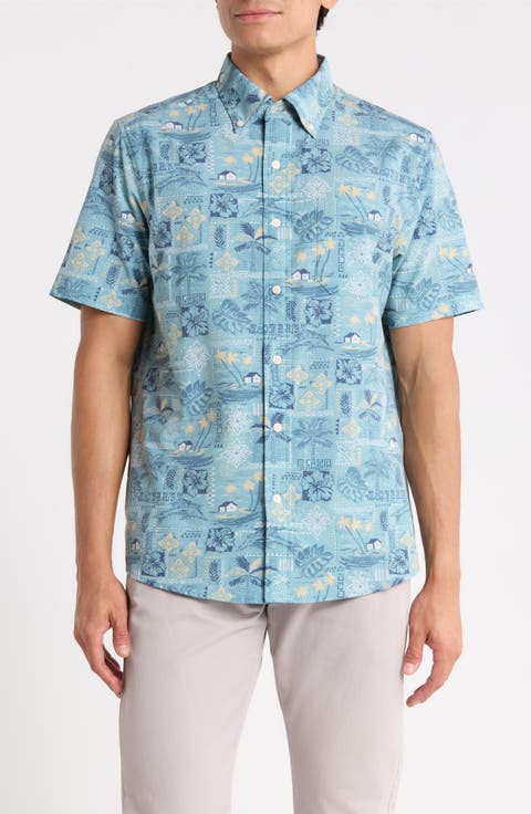 Tapa Montage Button Down Shirt