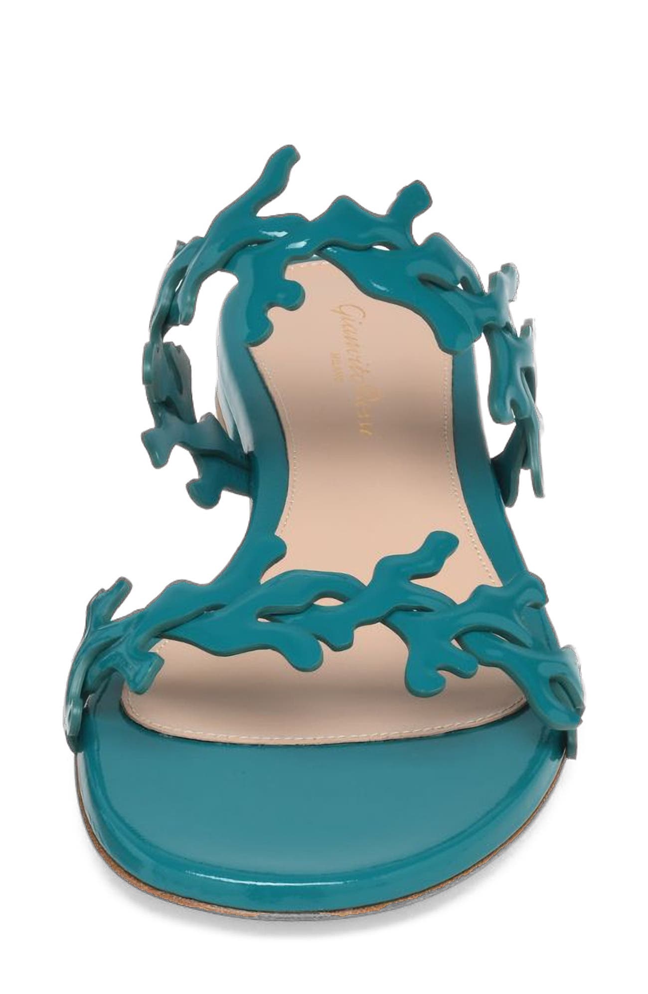 Ocean Mule, Alternate, color, Turquoise Nappa