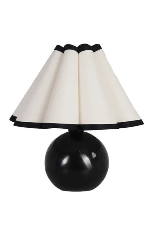 Brightech Blair 10" LED Midcentury Table Lamp With Black Marble Base in Polished Black  product