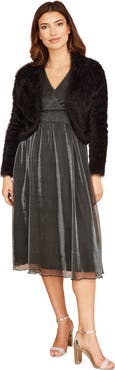 Yumi Eyelash Knit Bolero