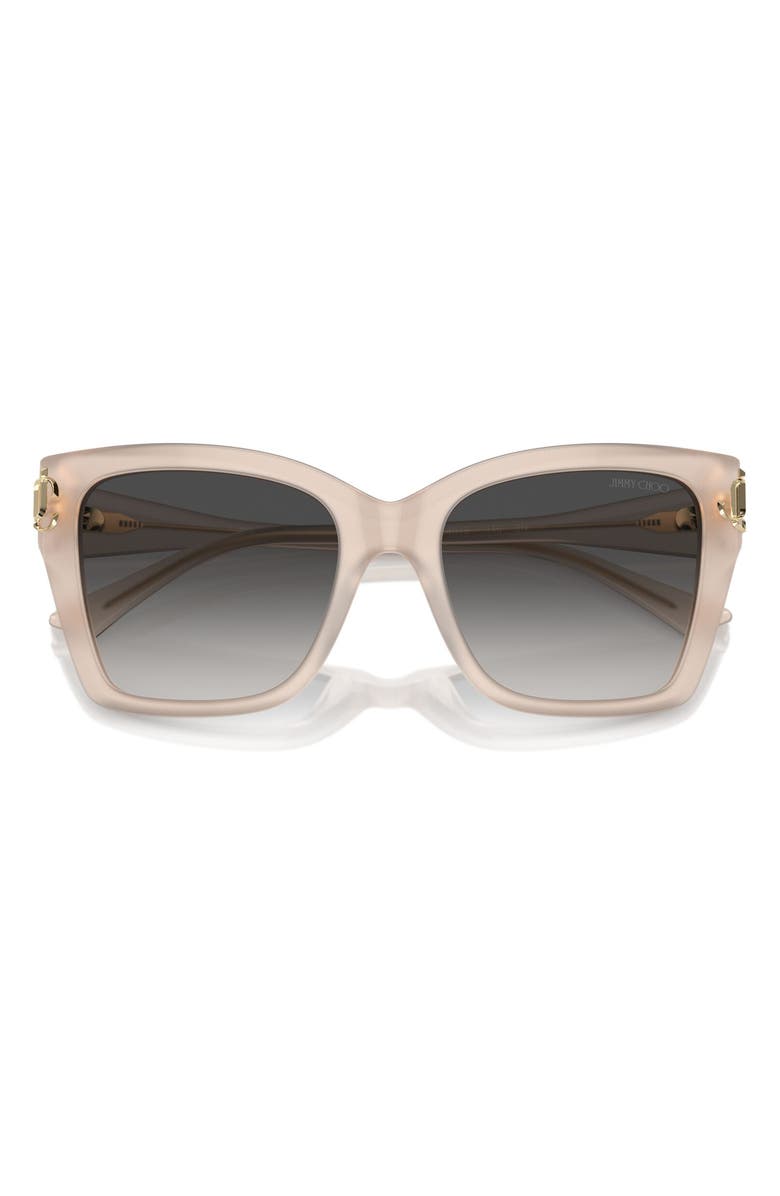 Jimmy Choo 54mm Square Sunglasses, Alternate, color, Opal Beige