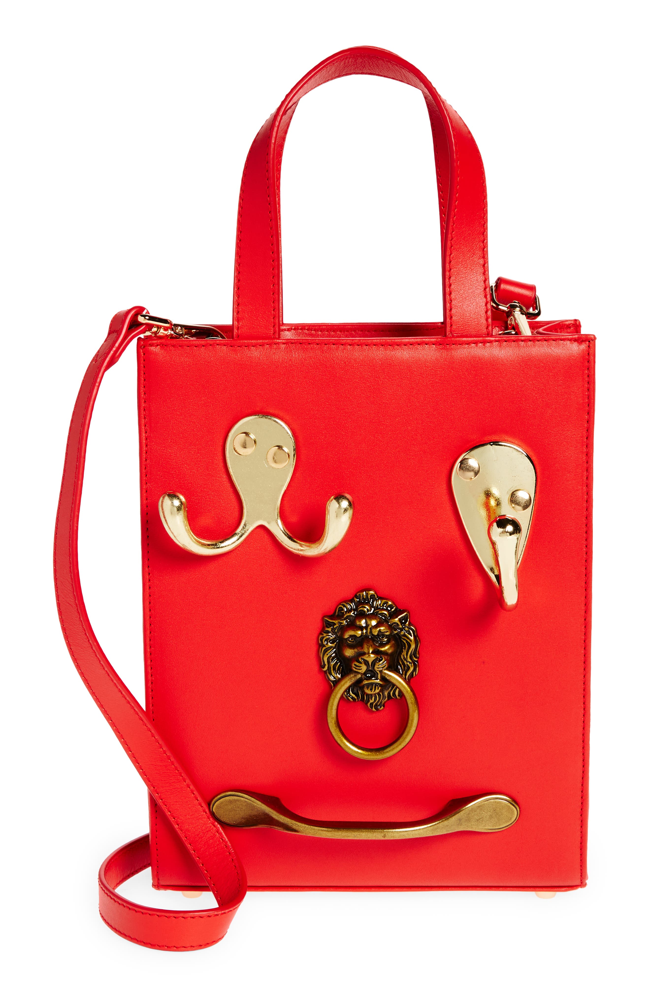 Dauphinette The Beast Bag Leather Tote, Main, color, 