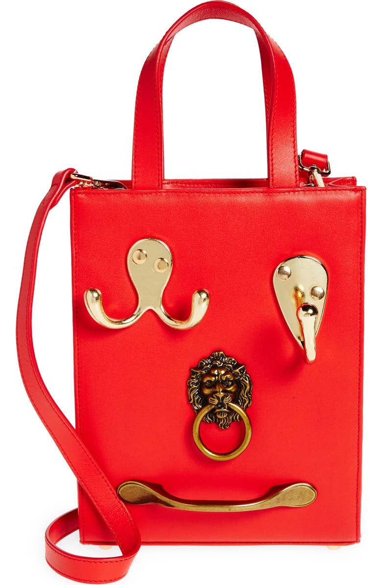 Dauphinette The Beast Bag Leather Tote, Main, color,