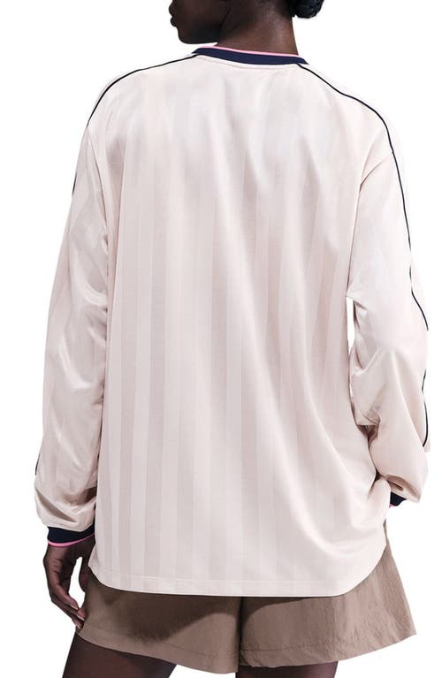 Nike Dri-fit Oversize Printed Top In Neutral