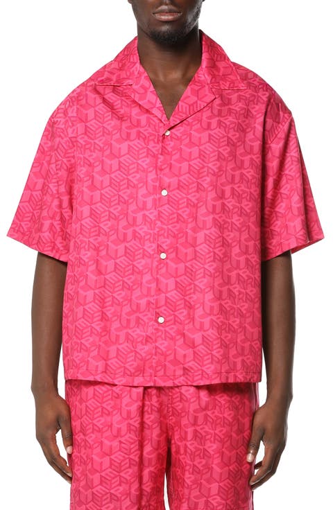 Logo Pattern Camp Shirt