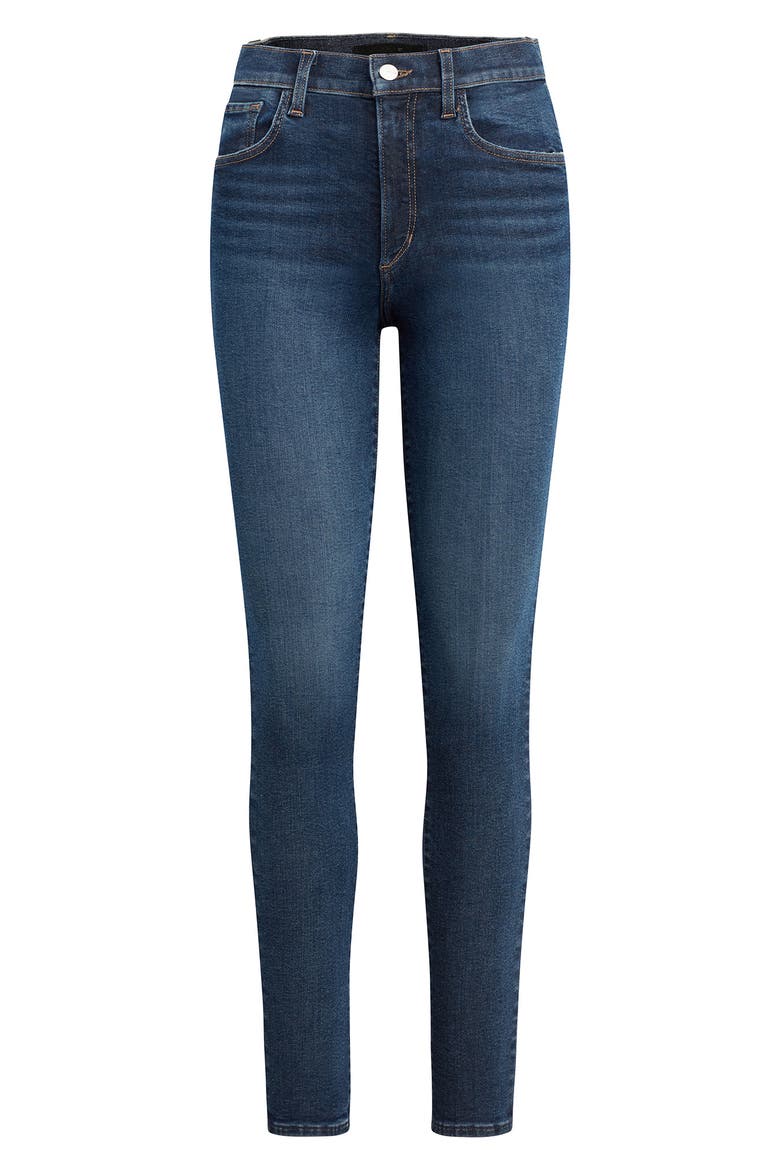 SnapBack Charlie High Waist Ankle Skinny Jeans, Alternate, color, OCEANA