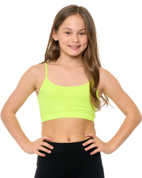 Malibu Sugar Solid Bra Cami In Green