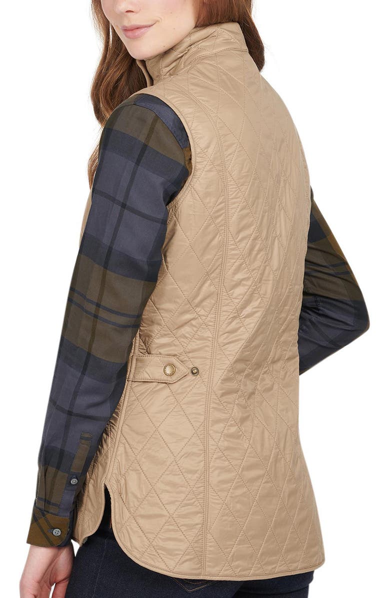Barbour Wray Fleece Lined Nylon Vest, Alternate, color, 
