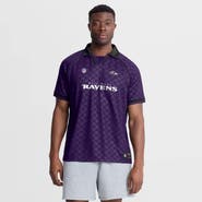 FANATICS Men's Fanatics Purple/Black Baltimore Ravens Homerun Raglan V-Neck Polo