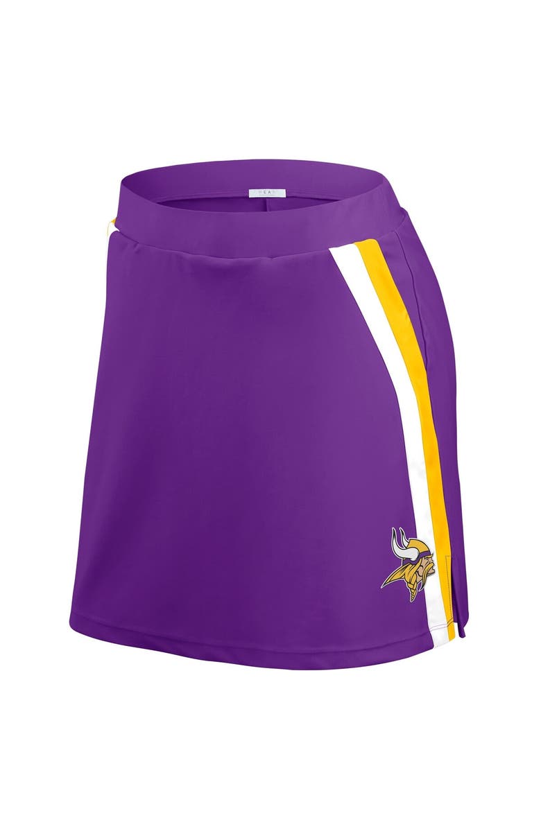 WEAR by Erin Andrews Women's WEAR by Erin Andrews Purple Minnesota Vikings Stripe Skort, Alternate, color, Purple