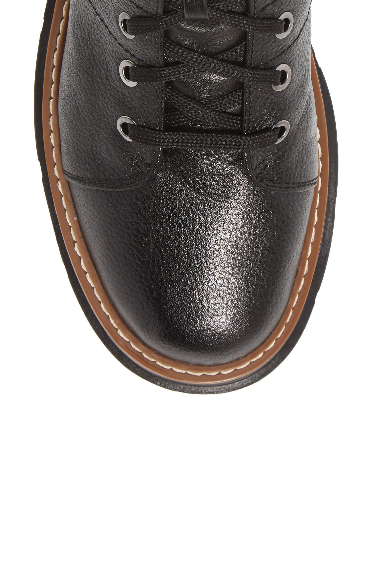 Linea Paolo Boca Lace-Up Boot, Alternate, color, Black Leather