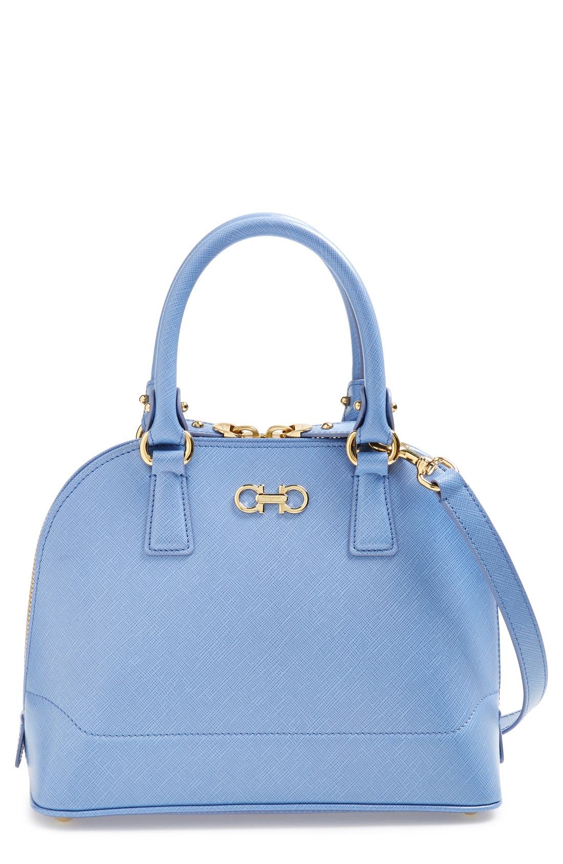 FERRAGAMO Salvatore Ferragamo 'Mini Darina' Dome Satchel, Main, color, 