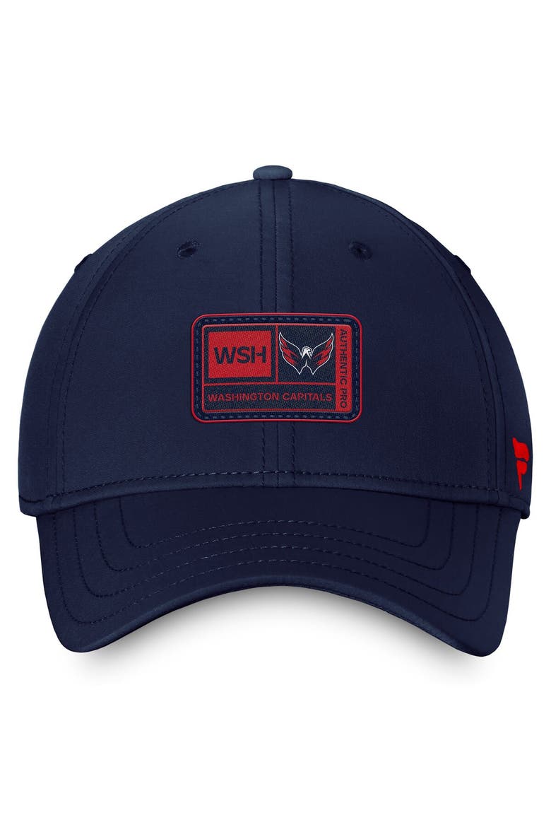 Men's Fanatics Branded  Navy Washington Capitals Authentic Pro Training Camp Flex Hat, Alternate, color, Navy
