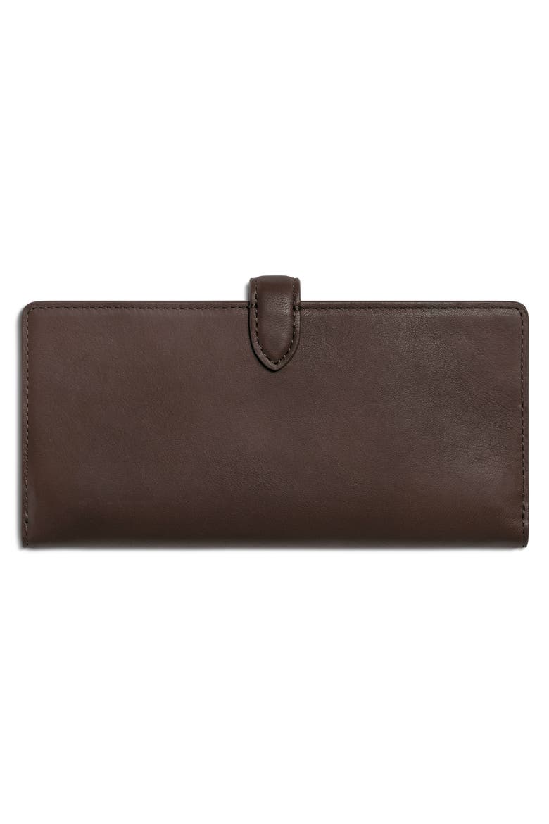 Continental Snap Leather Continental Wallet, Alternate, color, BROWN