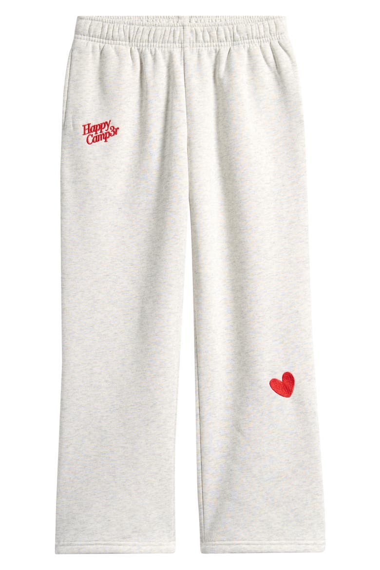 Kids' A Gallon Embroidered Wide Leg Sweatpants, Main, color, HEATHER GRAY